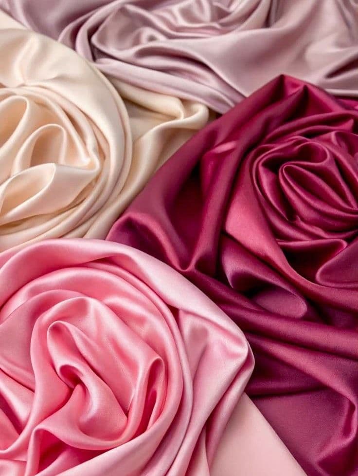 tissu satin de soie