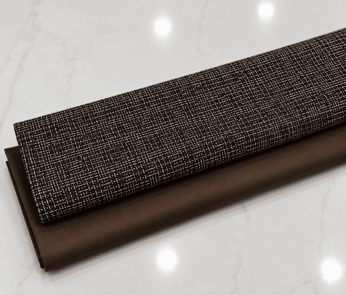 Tissu Mixte Guidal Premium - Chocolat et Micro-Tissé