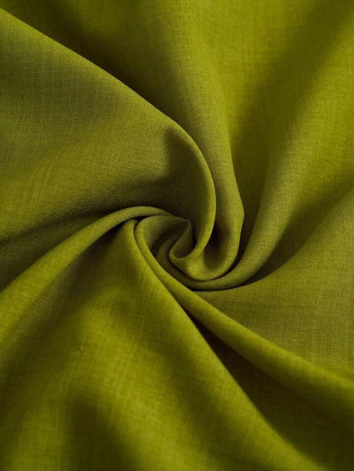 Tissu Lin Lavé Premium - Vert Olive